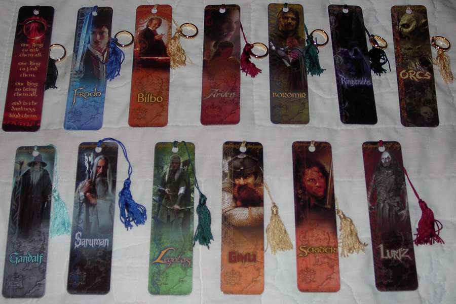 The Lord of the Rings Bookmarks from the movie Two Towers and the